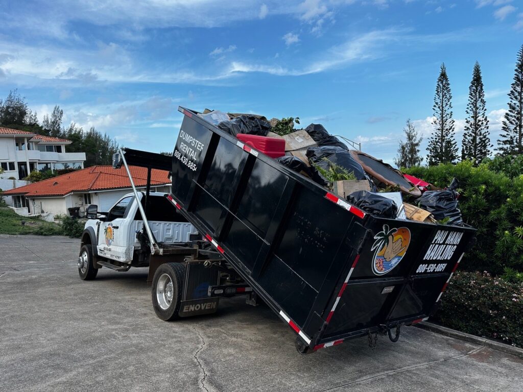 Maui junk removal dumpster rental