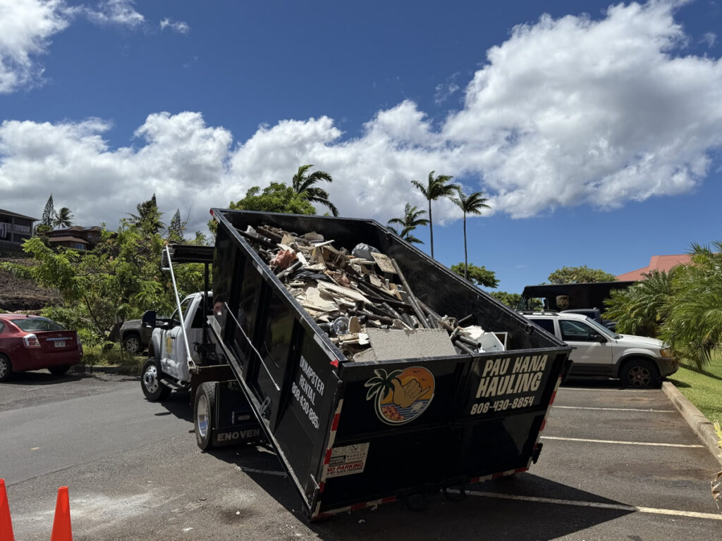 Maui renovation dumpster rental