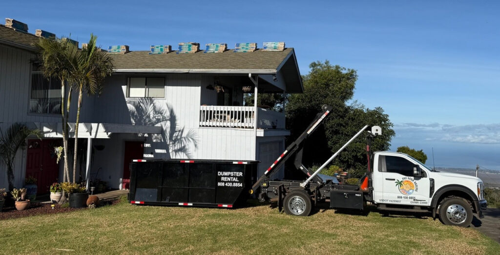Maui roofing dumpster rental